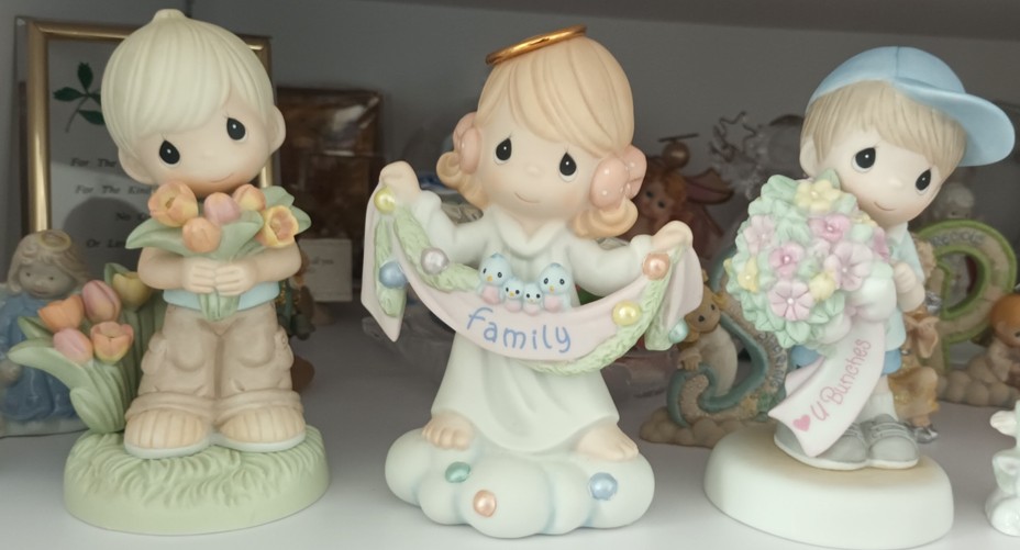 My mother's favourite Precious Moments Figurines.