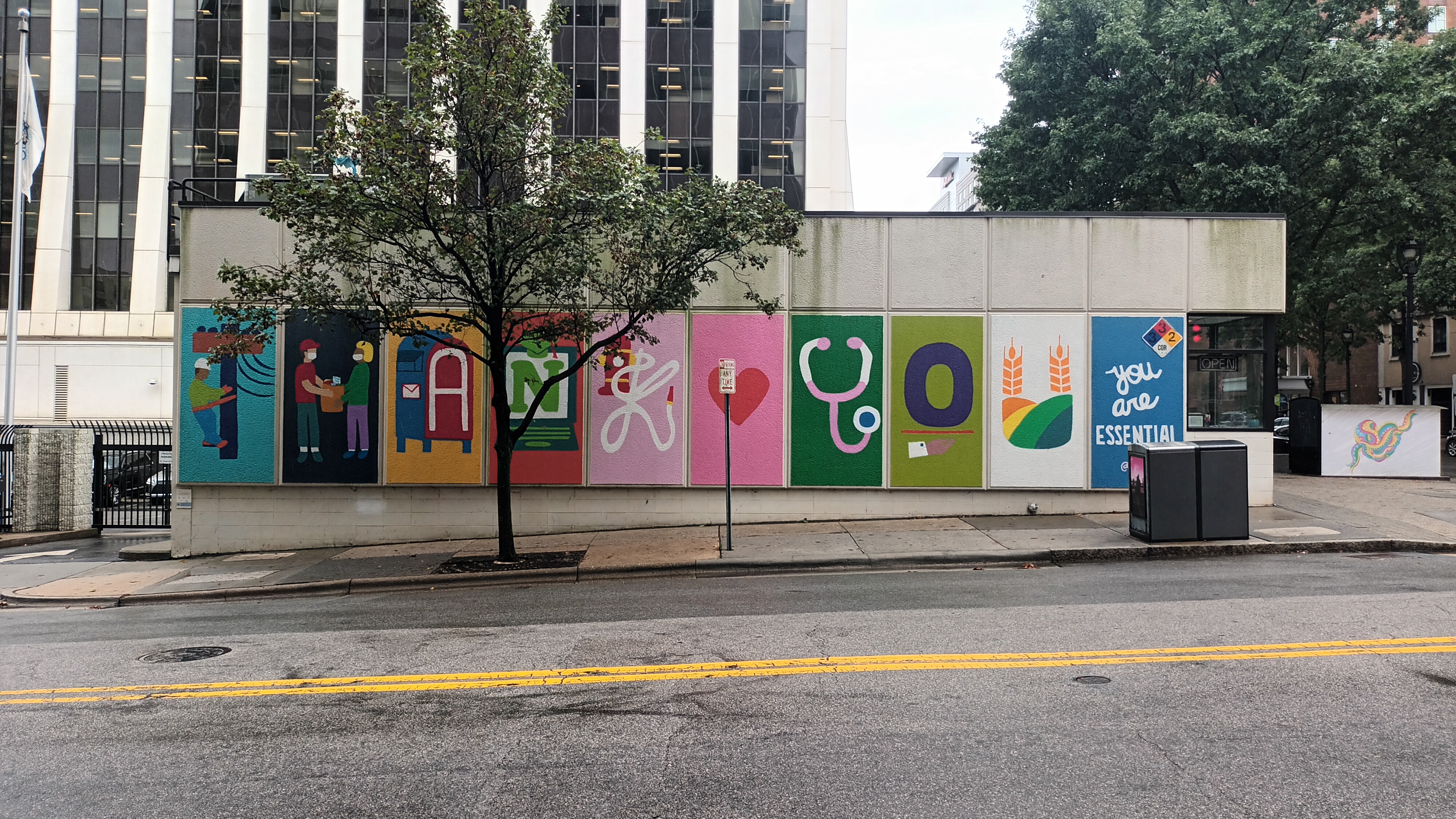 Thank you. You are essential. mural by @ginaelizabethfranco