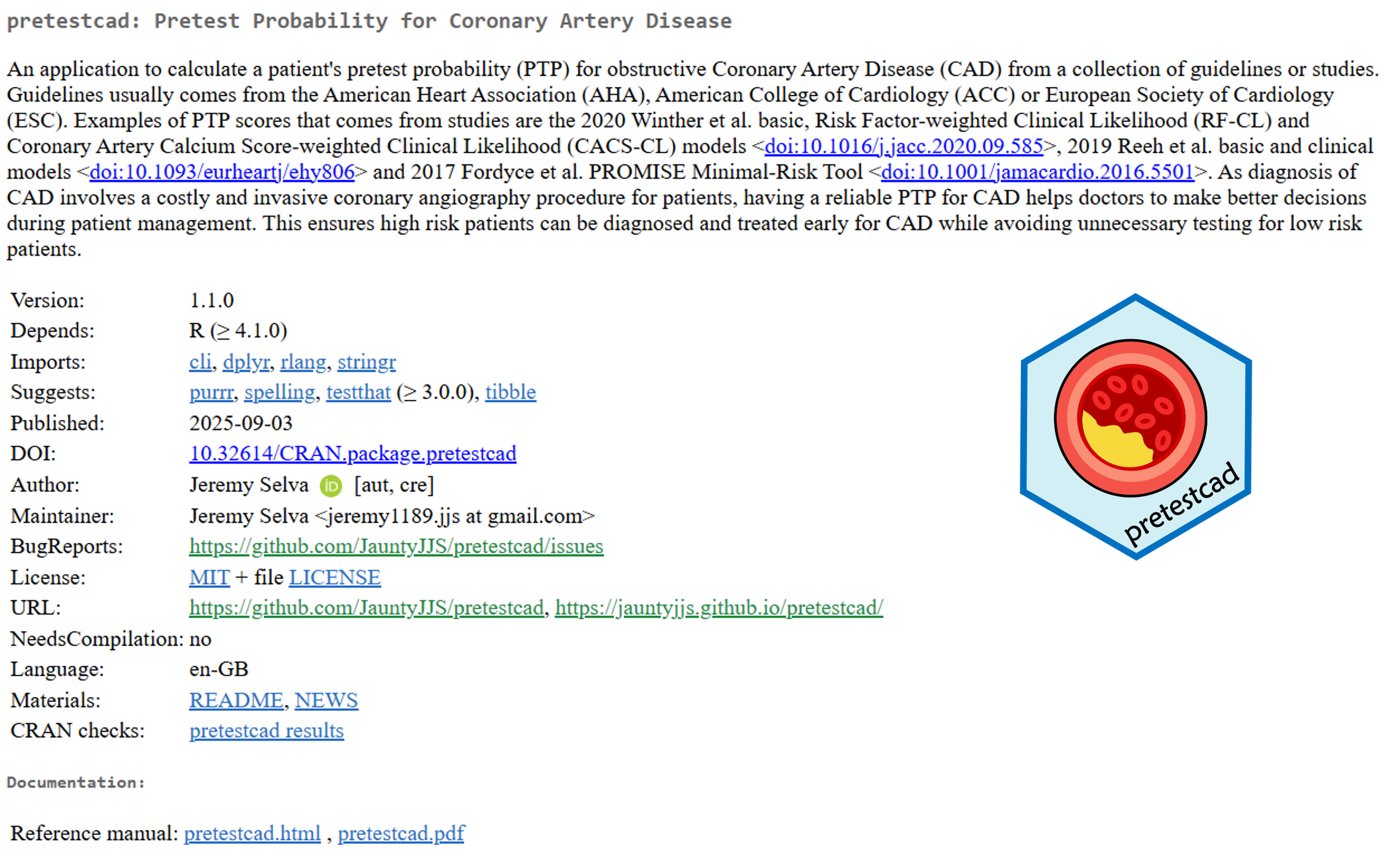R package pretestcad on CRAN.